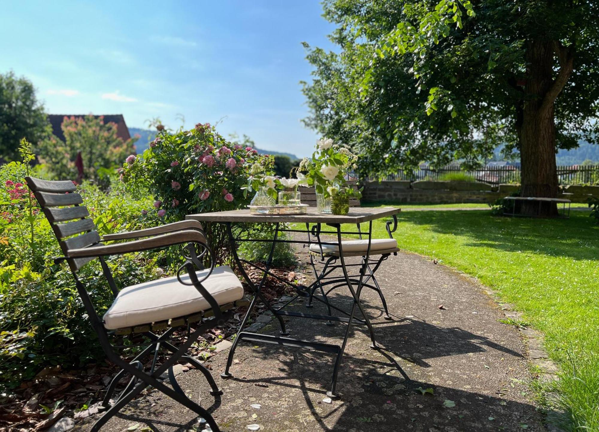 Graefin Amalia - Elegantes Apartment In Der Historischen Hinterburg In Schlitz, 2 Schlafzimmer, Mit Garten, Nahe Fulda Und Bad Hersfeld Esterno foto